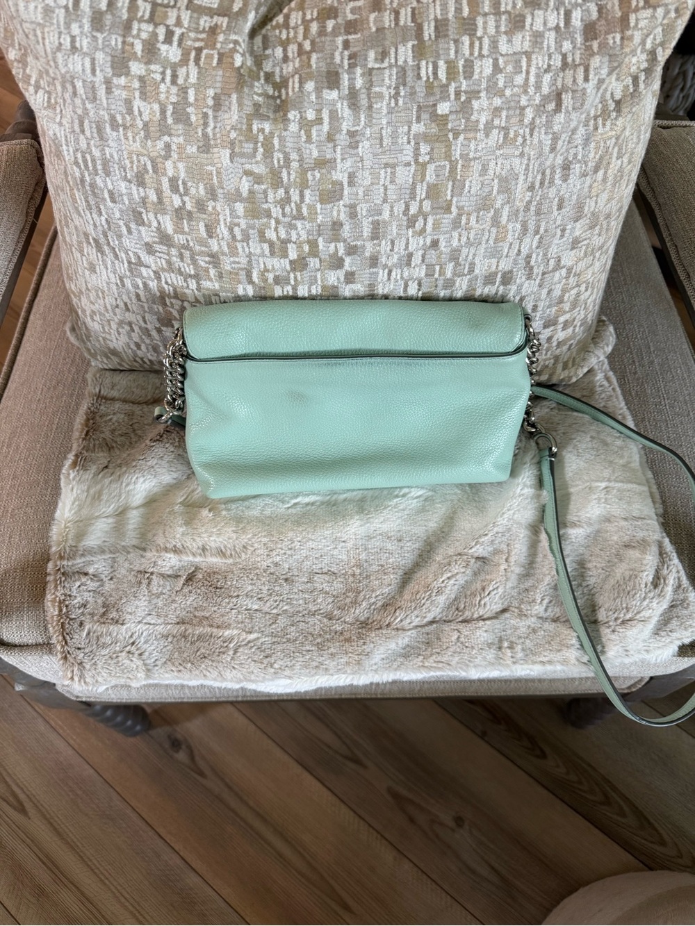 Mint Green Leather Crossbody Bag Coach - Picture 4 of 7